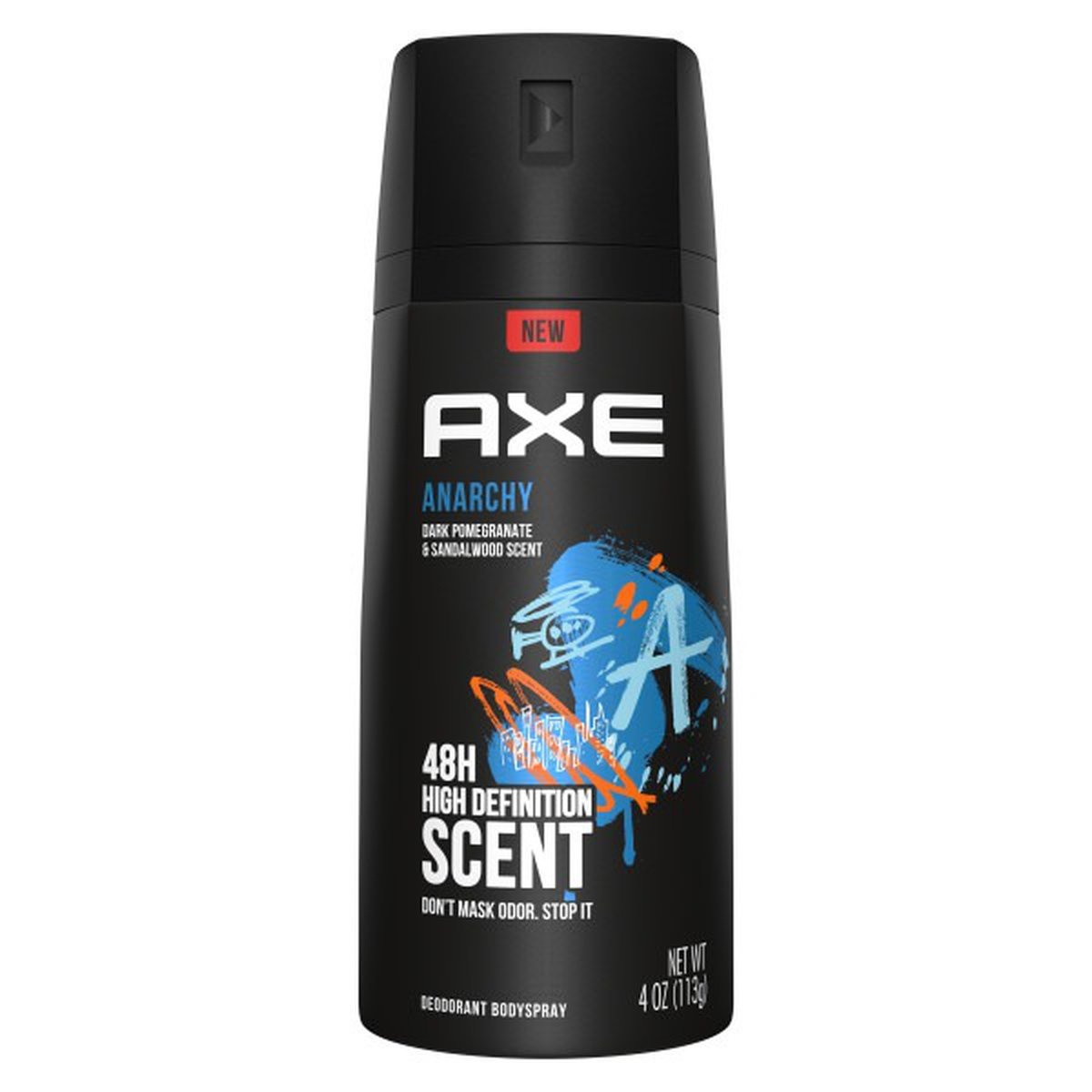 slide 1 of 1, AXE Dual Action Body Spray Deodorant Anarchy, 4 oz