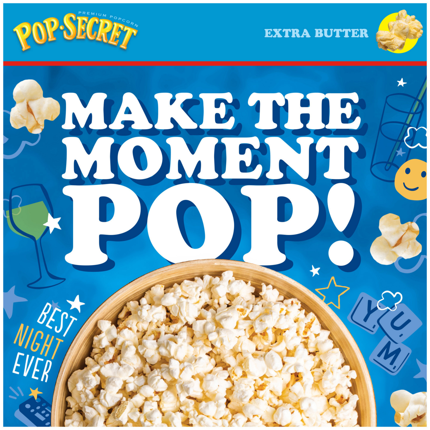 slide 5 of 5, Pop-Secret Extra Butter Microwave Popcorn, 38.400 oz