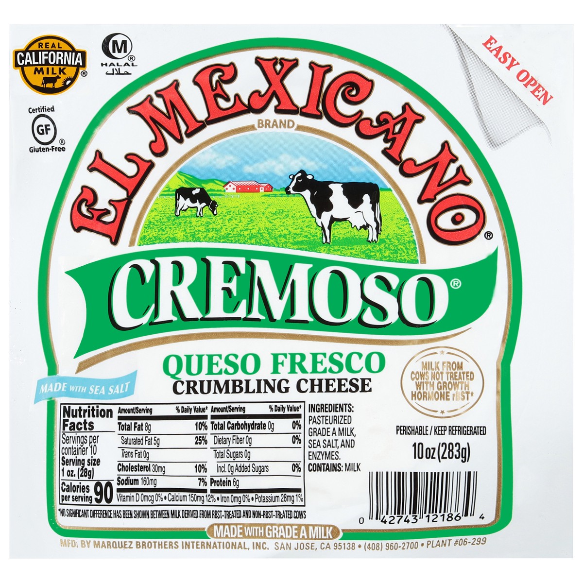 slide 5 of 14, El Mexicano Cremosa Queso Fresco Crumbling Cheese 10 oz, 10 oz