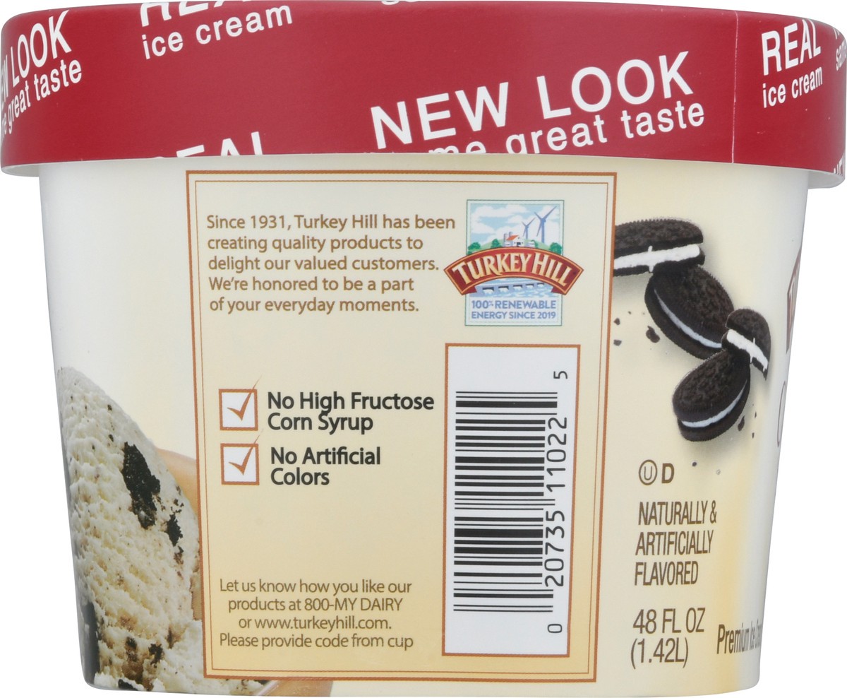 slide 4 of 13, Turkey Hill Premium Cookies 'n Cream Ice Cream 48 fl oz, 48 fl oz