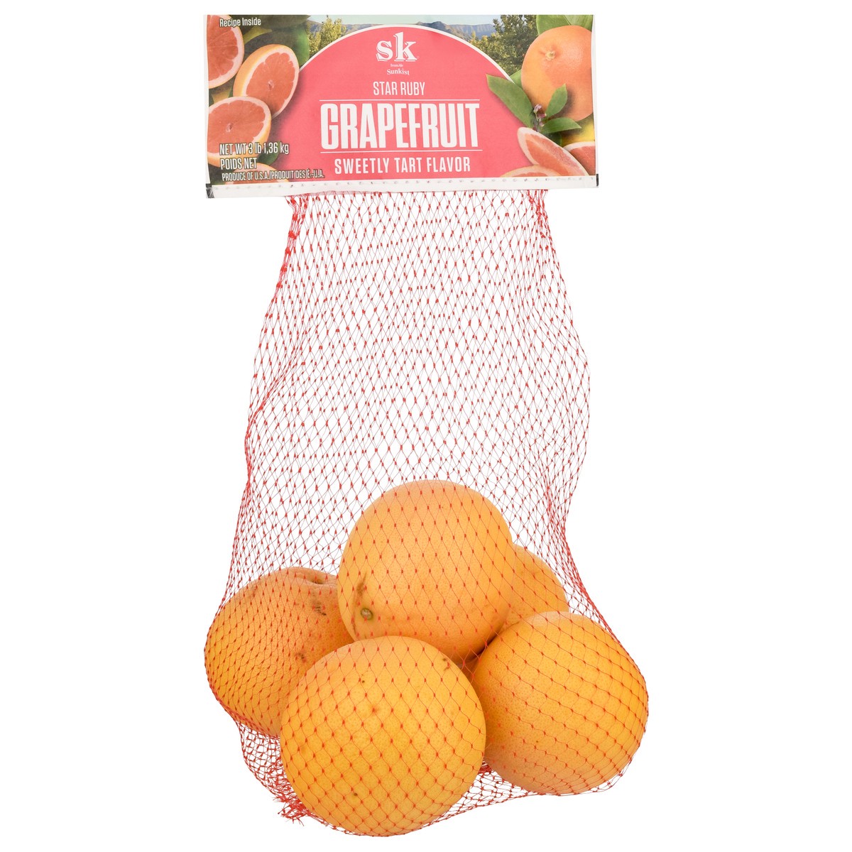 slide 8 of 9, Sunkist Star Ruby Sweetly Tart Flavor Grapefruit 3 lb, 3 lb