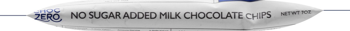 slide 13 of 13, ChocZero No Sugar Added 45% Cacao Milk Chocolate Baking Chips 7 oz, 7 oz