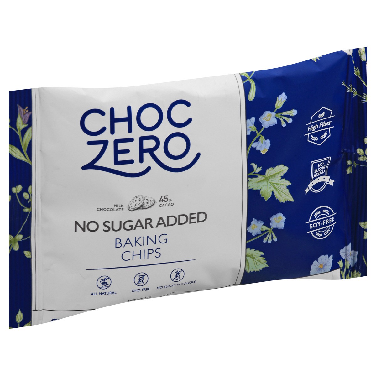 slide 4 of 13, ChocZero No Sugar Added 45% Cacao Milk Chocolate Baking Chips 7 oz, 7 oz