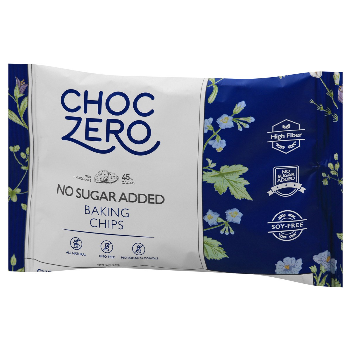 slide 5 of 13, ChocZero No Sugar Added 45% Cacao Milk Chocolate Baking Chips 7 oz, 7 oz