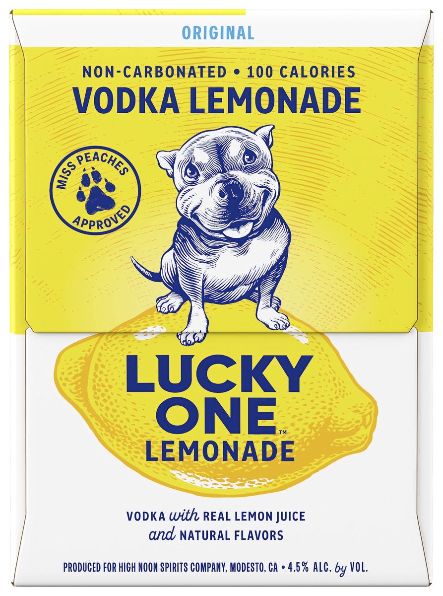 slide 5 of 6, Lucky One Vodka Lemonade, 4 ct; 355 ml