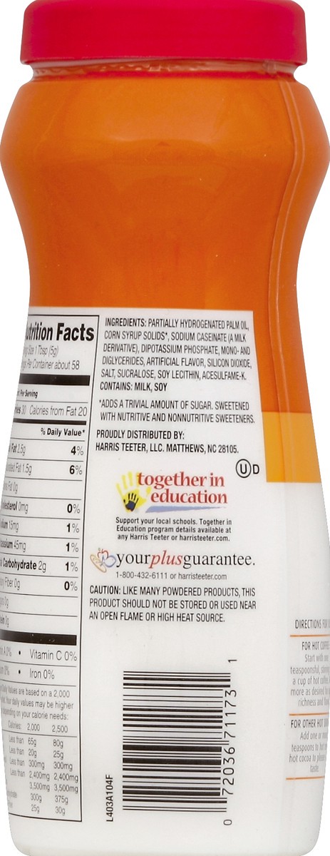 slide 3 of 4, Harris Teeter Non Dairy Creamer - Sugar-Free Hazelnut - 10.2 oz, 10.2 oz