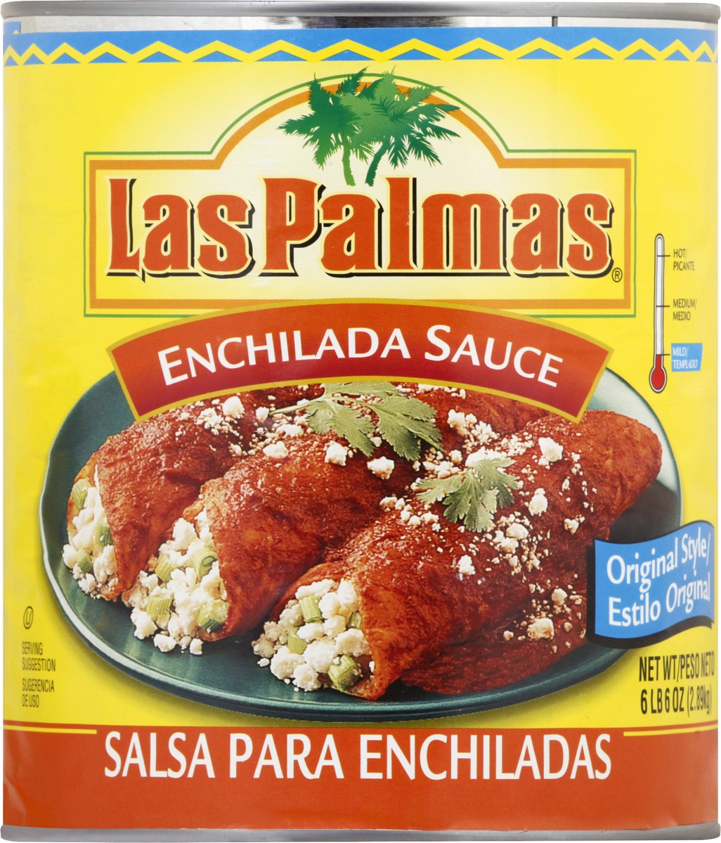 slide 3 of 13, Las Palmas Original Style Enchilada Sauce 102 oz, 102 oz