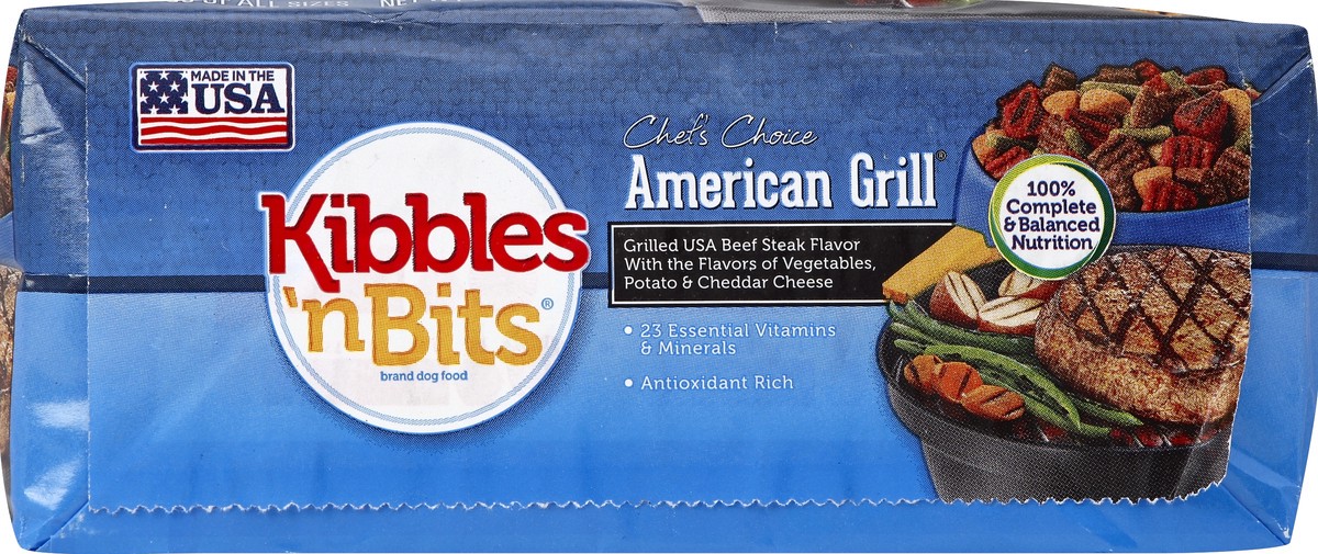 slide 4 of 6, Kibbles 'n Bits American Grill Dog Food, 3.5 lb