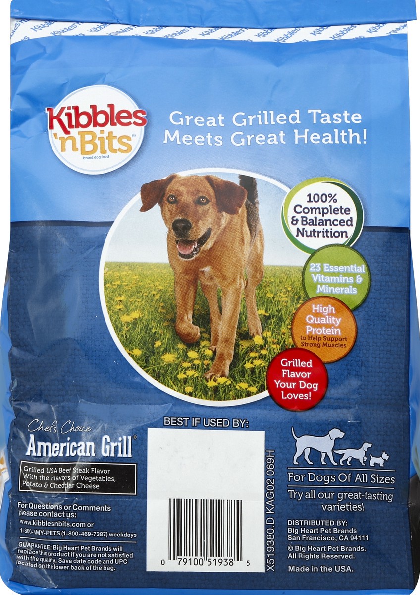 slide 6 of 6, Kibbles 'n Bits American Grill Dog Food, 3.5 lb