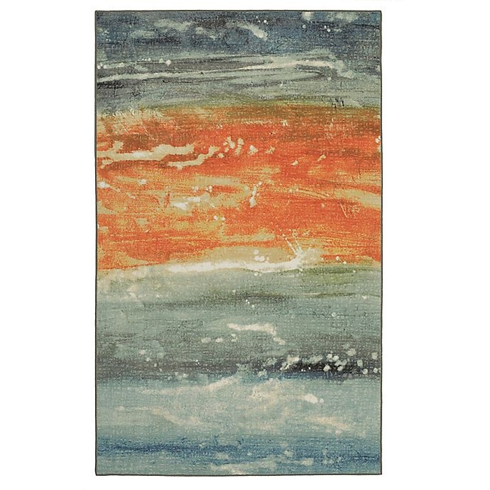 slide 1 of 1, Mohawk HomeAurora Abstract Seascape Area Rug - Blue, 5 ft x 8 ft