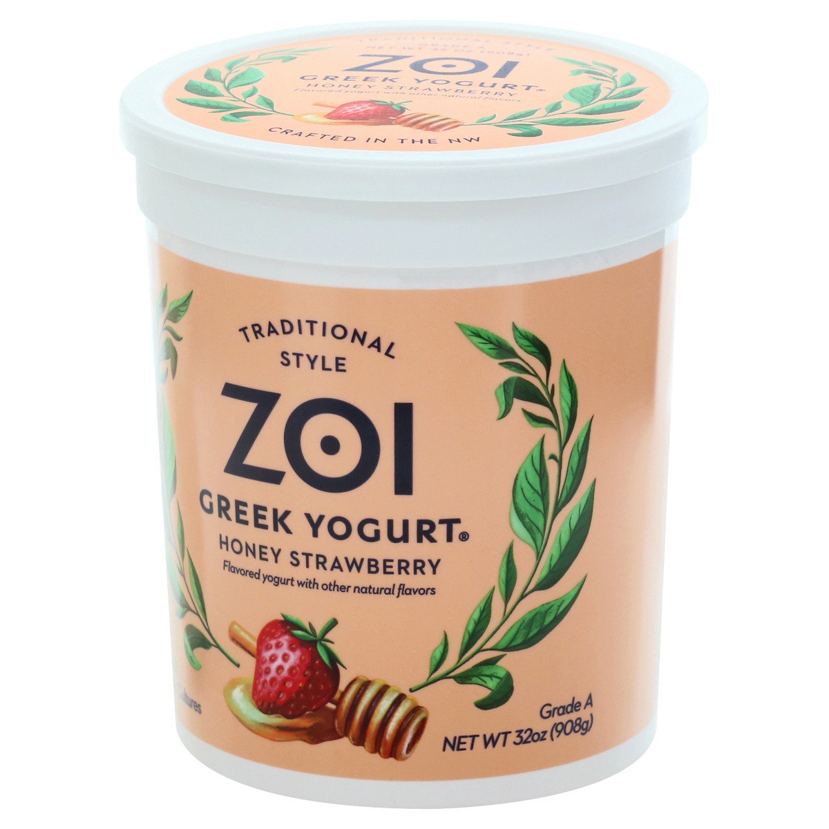 slide 3 of 9, Zoi Honey Strawberry Greek Yogurt,
