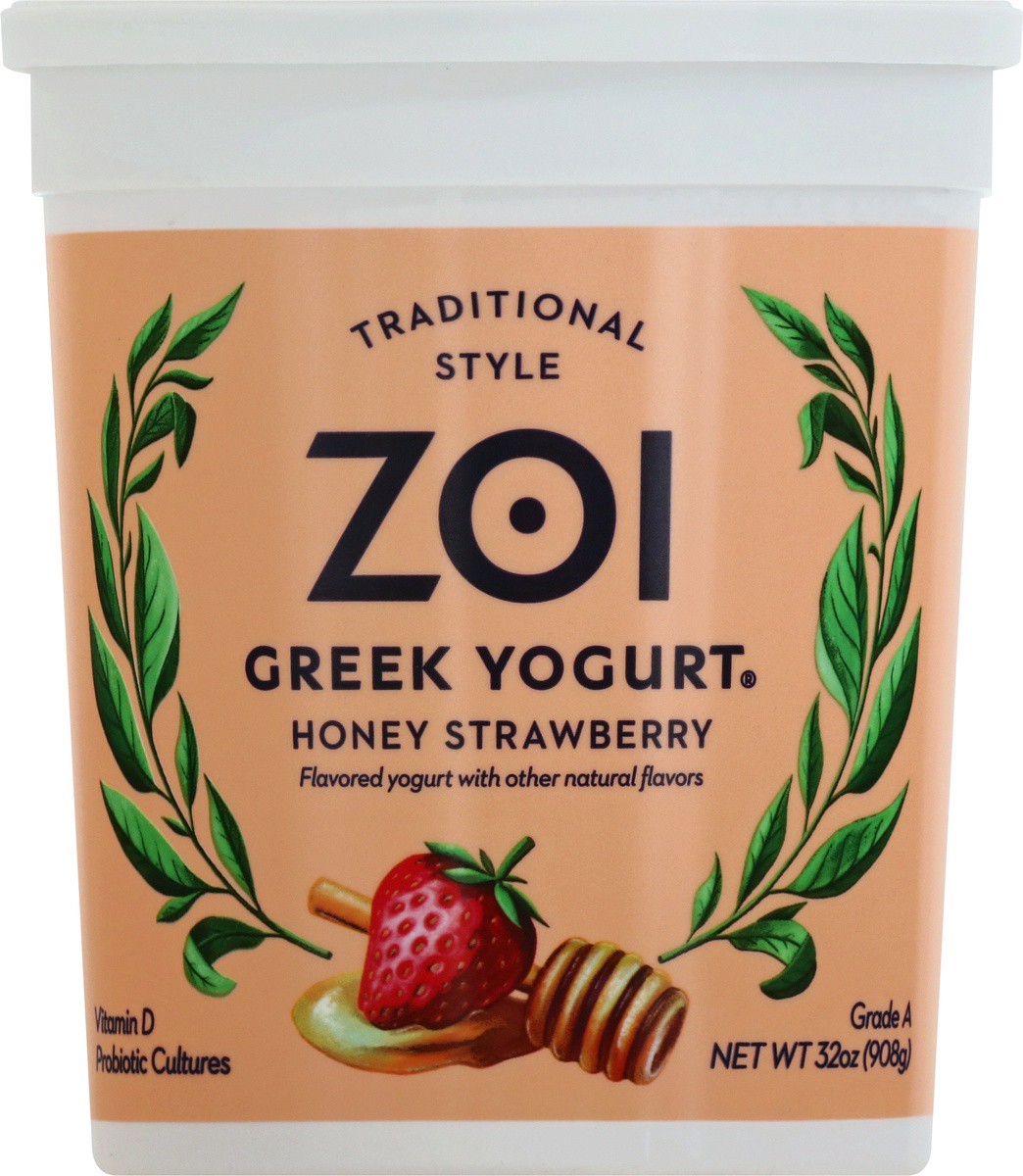 slide 4 of 9, Zoi Honey Strawberry Greek Yogurt,