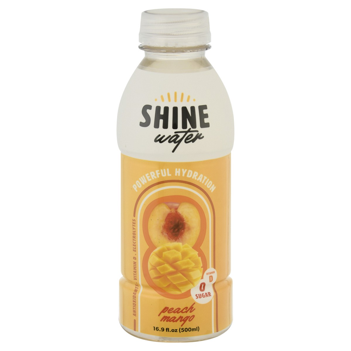 slide 1 of 9, Shine Water Mango Peach, 16.9 fl oz