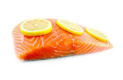 Atlantic Salmon Portion Fresh Color Added Service Case - 0.5 Lb