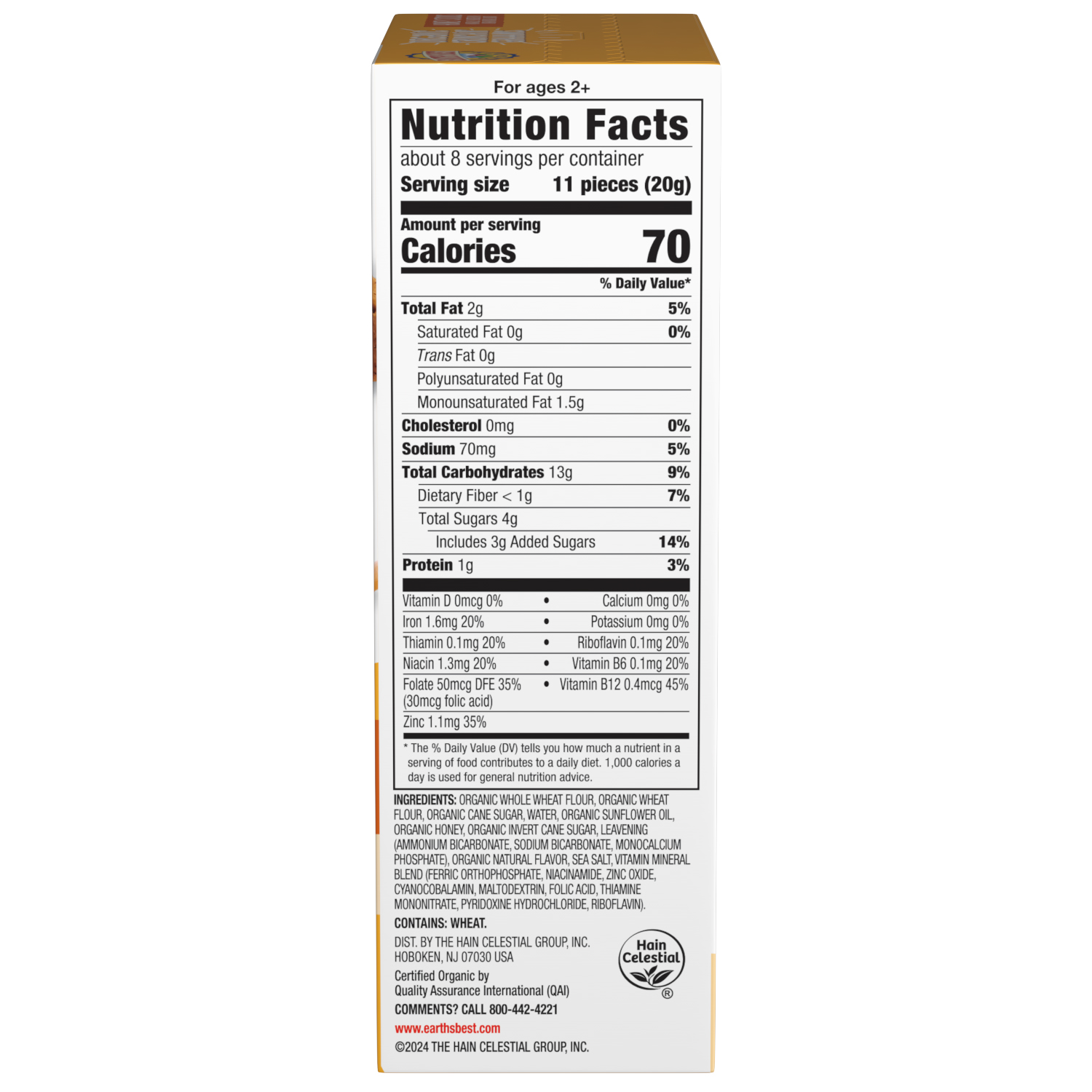 slide 3 of 3, Earth's Best Earths Best Honey Grahams Sticks, 5.3 oz