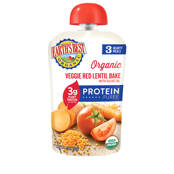 slide 1 of 1, Earths Best Red Lentil Veggie Bake, 4.5 oz