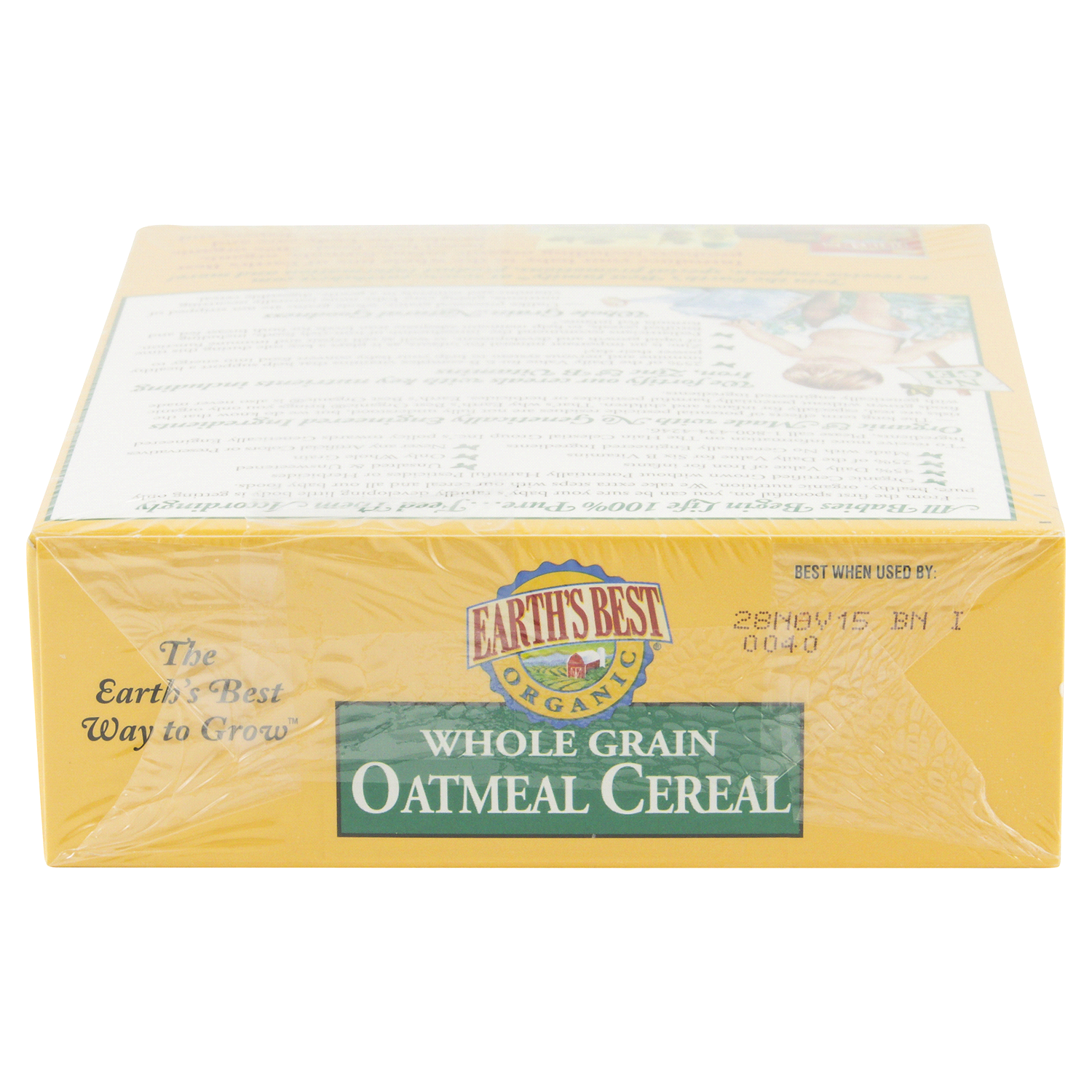 slide 4 of 4, Earth's Best Organic Whole Grain Oatmeal Cereal 8 oz, 8 oz