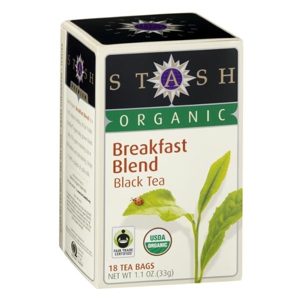 slide 1 of 5, Stash Organic Breakfast Blend Black Tea - 18 ct, 18 ct