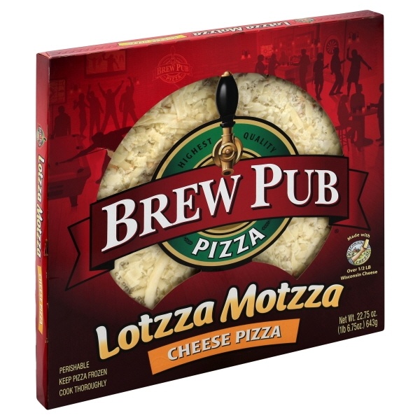 slide 1 of 1, Brew Pub Pizza Lottza Mottza Cheese Pizza, 22.75 oz