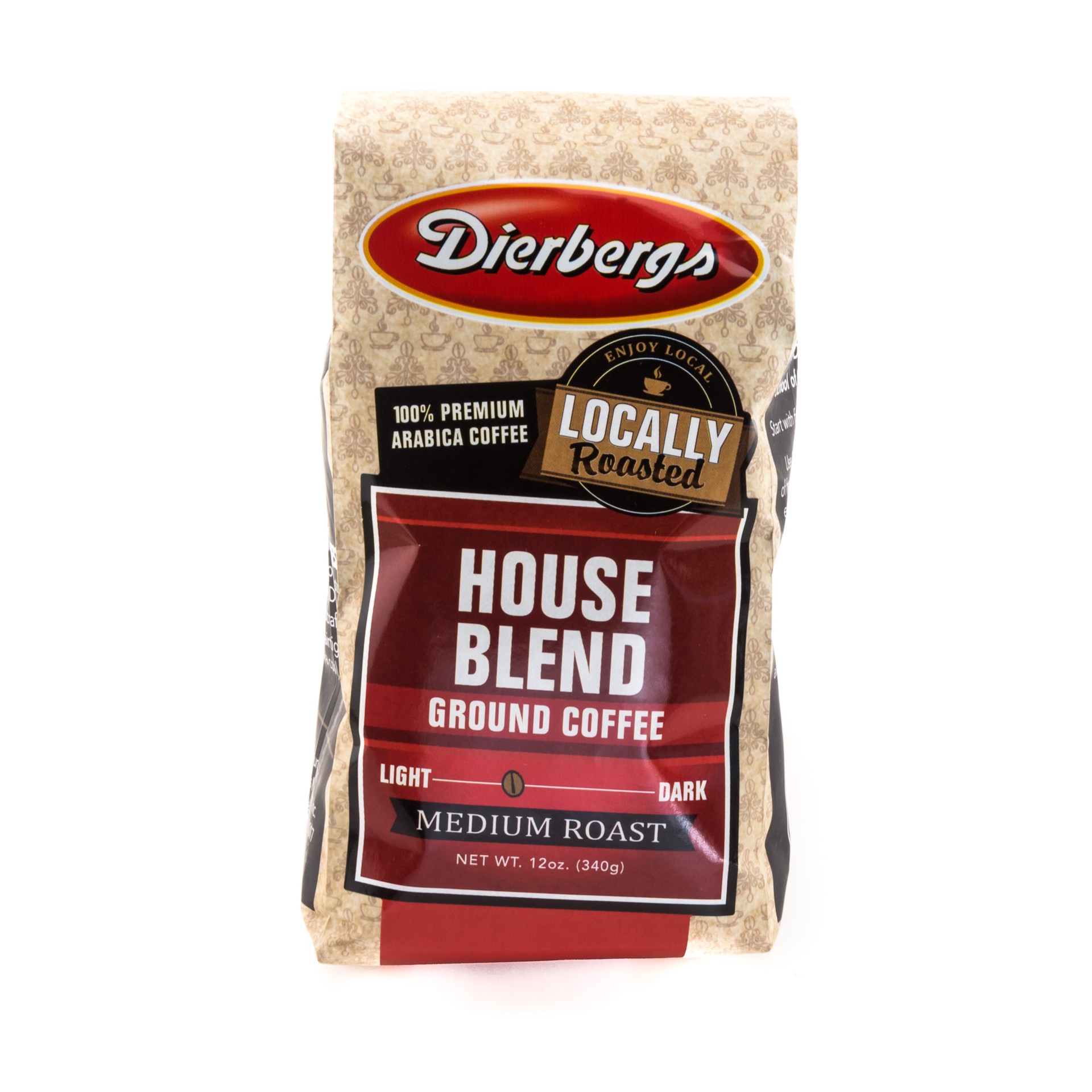 slide 1 of 1, Dierbergs House Blend Ground Coffee, 12 oz