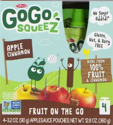 GoGo squeeZ Apple Sauce 4 ct
