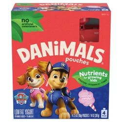 Danimals Cotton Candy Kids' Squeezable Yogurt - 4ct/3.5oz Pouches