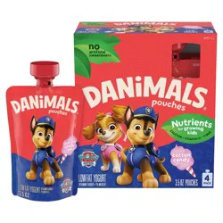 Danimals Cotton Candy Kids' Squeezable Yogurt - 4ct/3.5oz Pouches