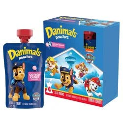 Danimals Cotton Candy Kids' Squeezable Yogurt - 4ct/3.5oz Pouches