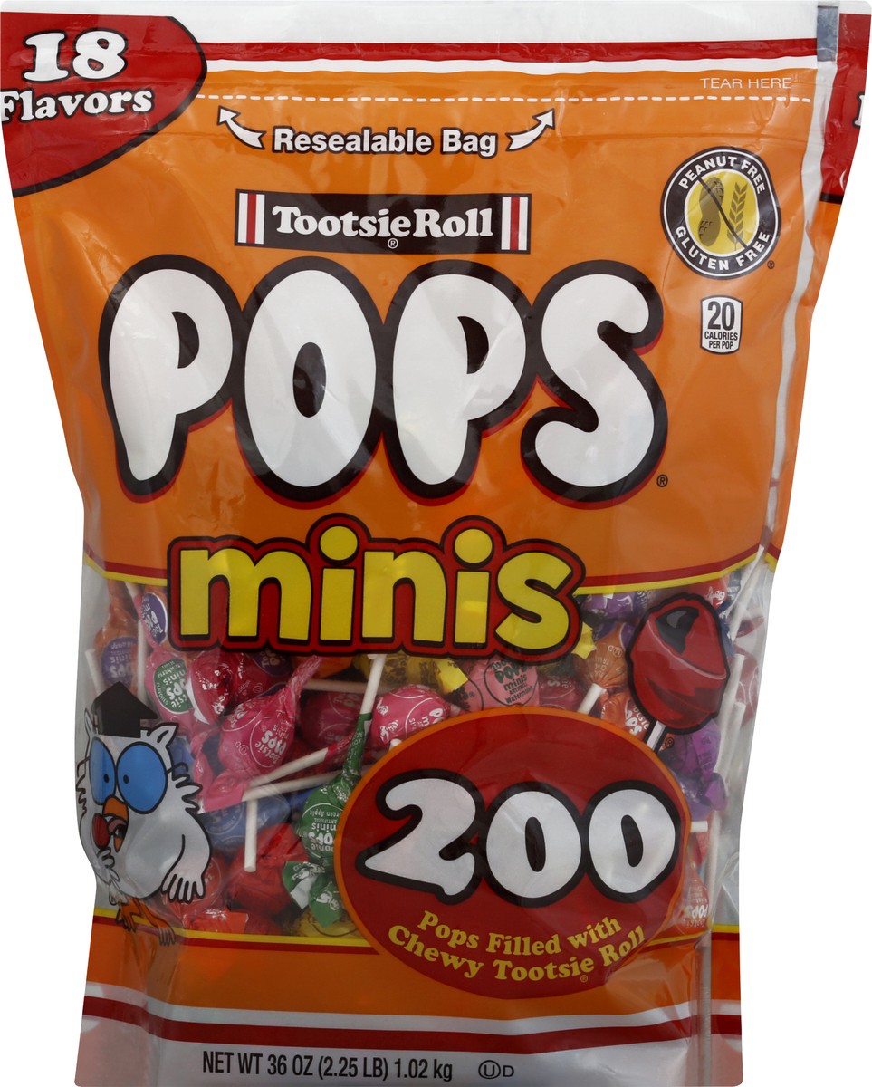 slide 2 of 10, Tootsie Roll Pops 18 Flavors Minis Pops 200 ea, 200 ct