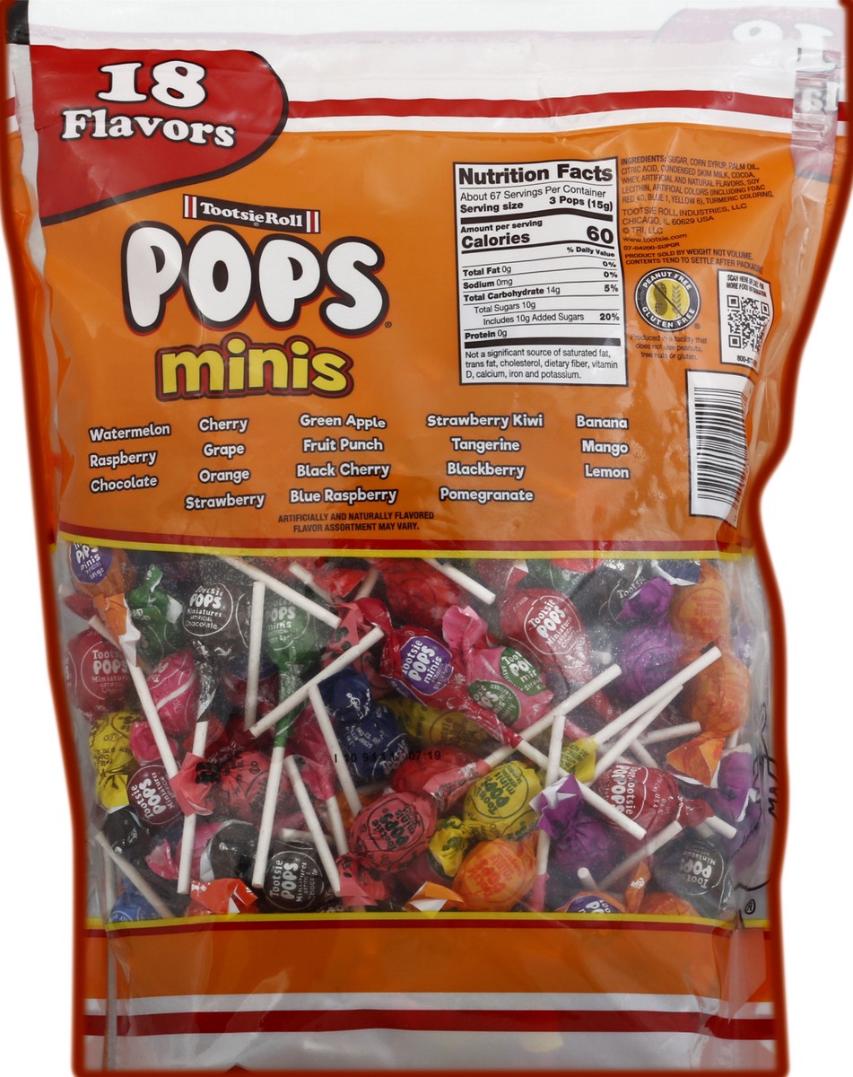 slide 6 of 10, Tootsie Roll Pops 18 Flavors Minis Pops 200 ea, 200 ct