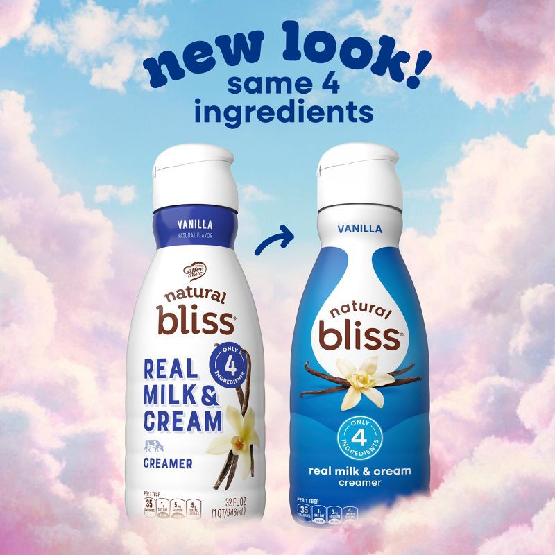 slide 3 of 9, Natural Bliss Vanilla Creamer - 32 fl oz, 32 fl oz
