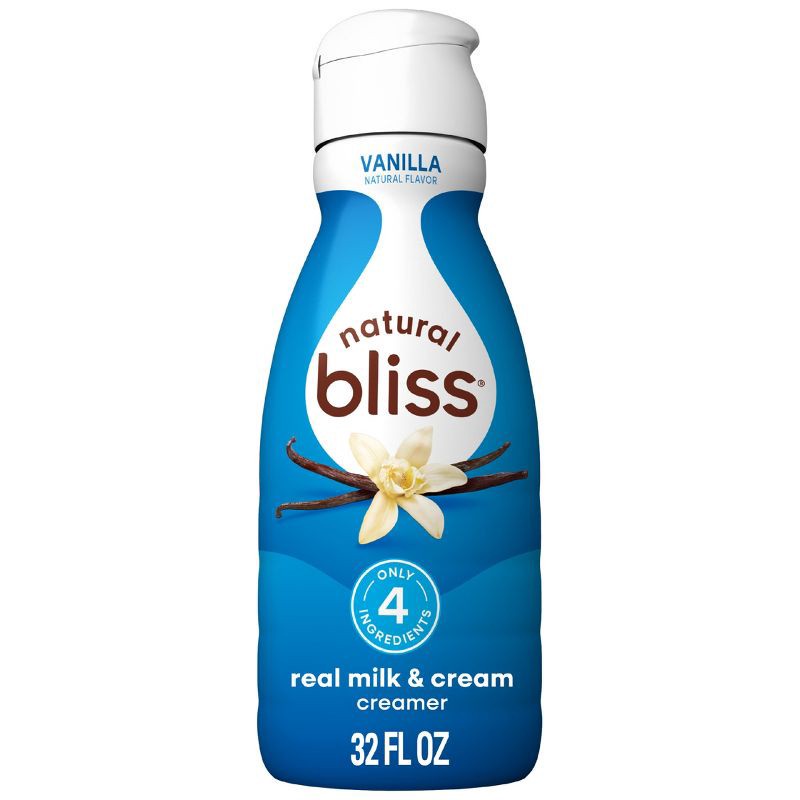 slide 1 of 8, Natural Bliss Vanilla Coffee Creamer with Real Milk & Cream - 32 fl oz, 32 fl oz
