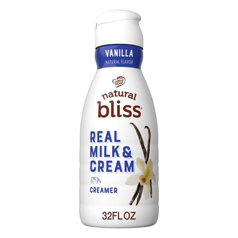 slide 8 of 8, Coffee mate Natural Bliss Vanilla Creamer - 32 fl oz (1qt), 32 fl oz, 1 qt