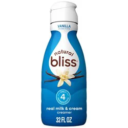 Natural Bliss Vanilla Coffee Creamer with Real Milk & Cream - 32 fl oz
