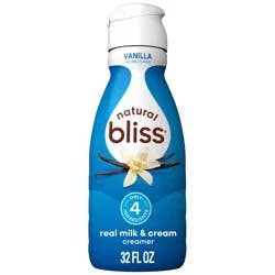 Natural Bliss Vanilla Coffee Creamer with Real Milk & Cream - 32 fl oz