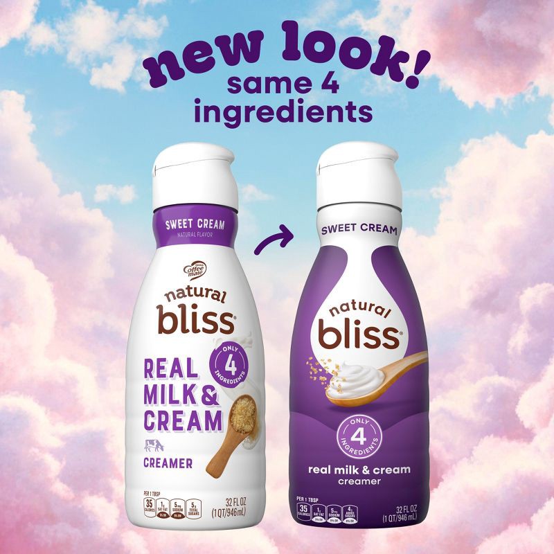 slide 3 of 9, Natural Bliss Sweet Cream Creamer - 32 fl oz, 32 fl oz