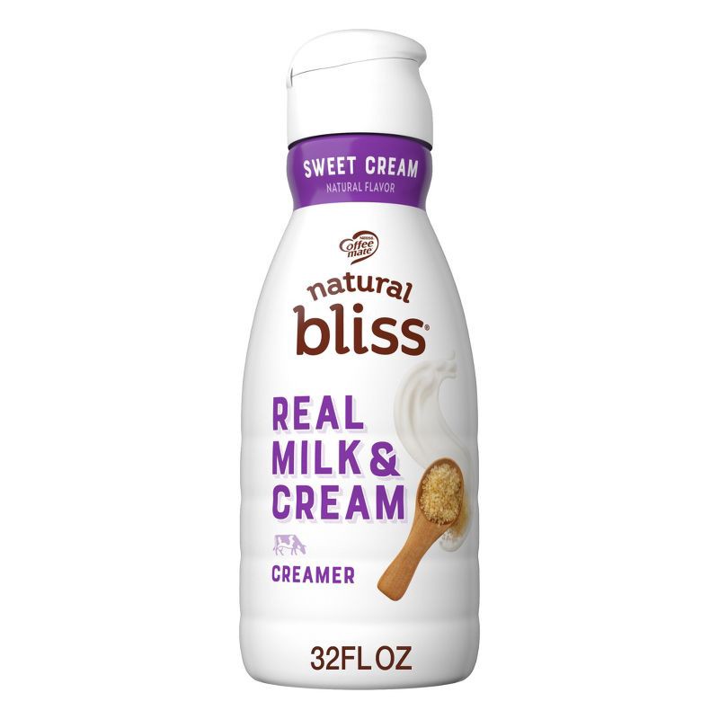 slide 9 of 9, Coffee mate Natural Bliss Sweet Cream Creamer - 32 fl oz (1qt), 32 fl oz, 1 qt