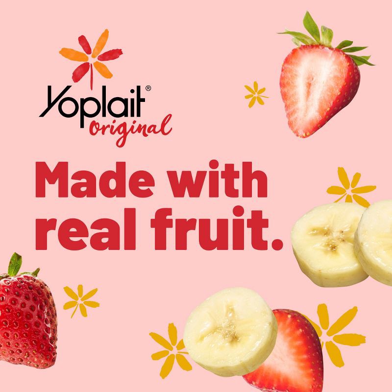 slide 2 of 14, Yoplait Original Strawberry and Strawberry Banana Yogurt - 8pk/6oz Cups, 8 ct; 6 oz