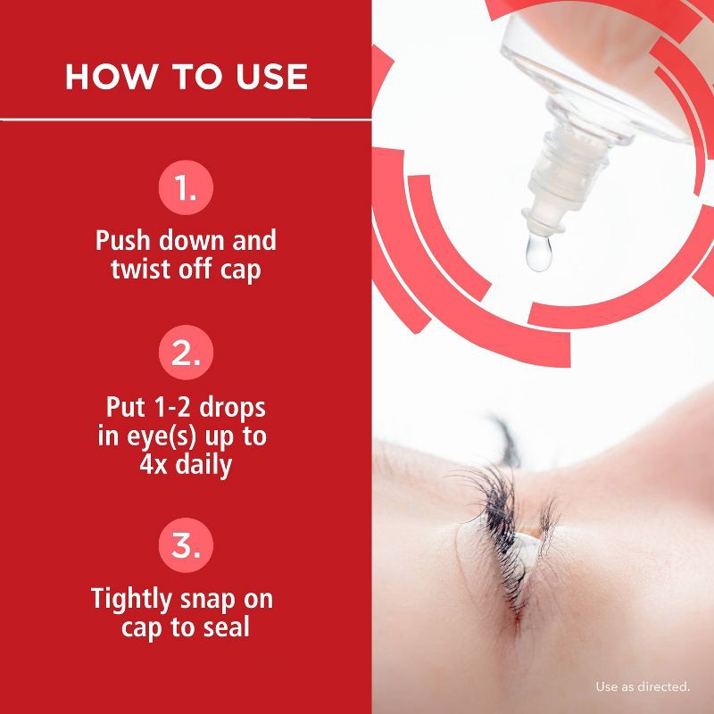 slide 5 of 10, Rohto Max Strength Redness Reliever, Lubricant Eye Drops, Redness & Dry Eye Symptom Relief - 0.4 fl oz, 0.4 fl oz