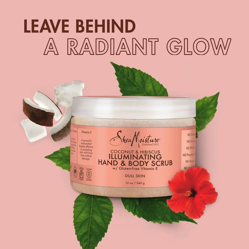 slide 4 of 11, SheaMoisture Coconut & Hibiscus Illuminating Hand and Body Scrub - 12oz, 12 oz