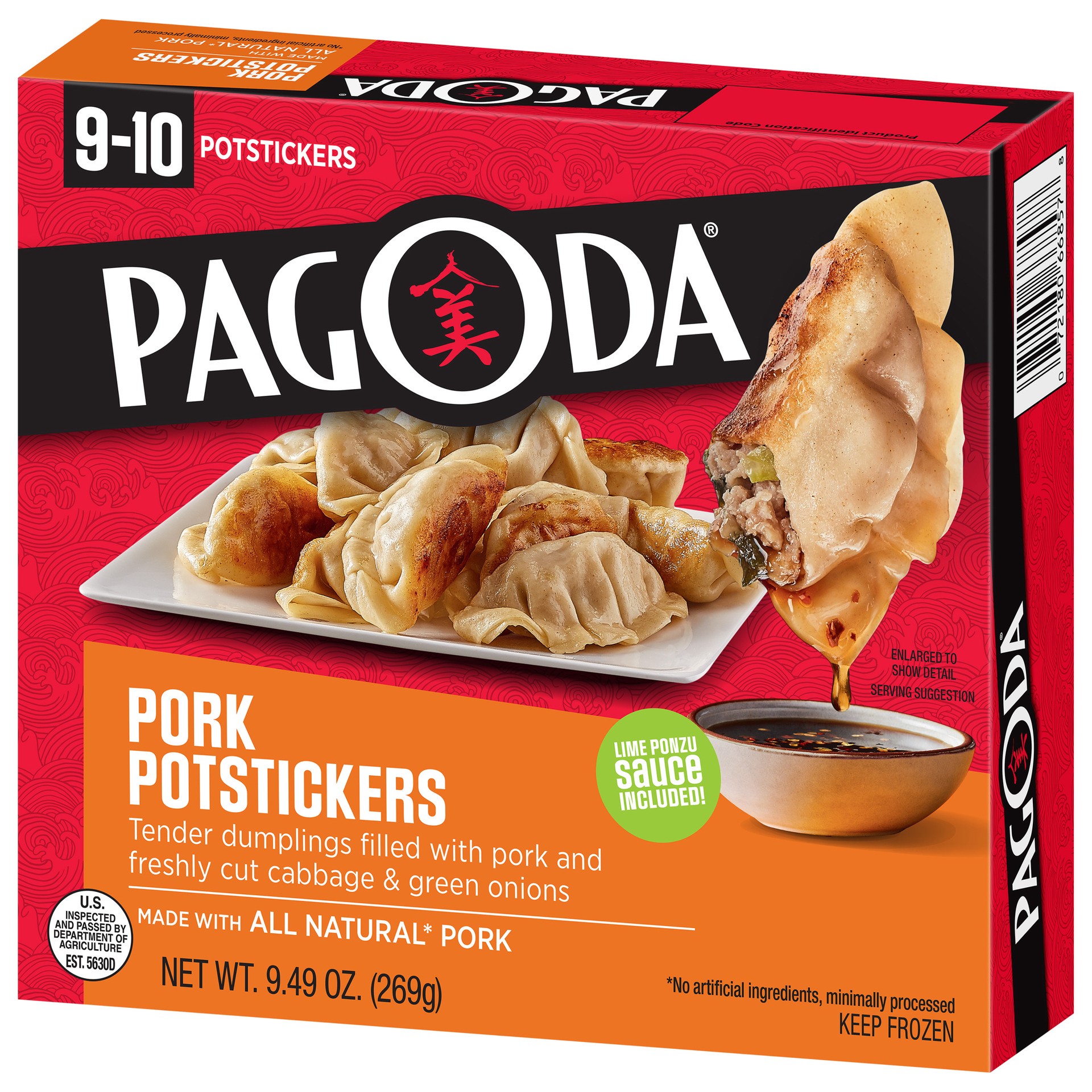 slide 3 of 5, Pagoda Express Pork Potstickers 9.49 oz, 9.49 oz