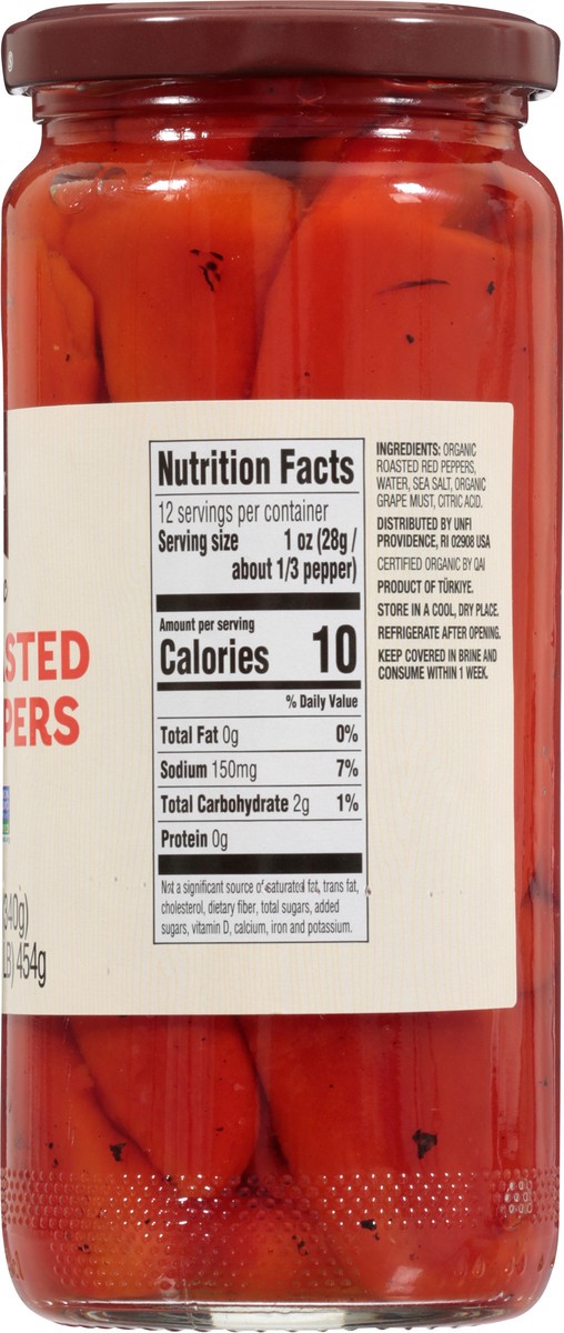 slide 5 of 13, Woodstock Organic Roasted Red Peppers - 16 oz, 16 oz