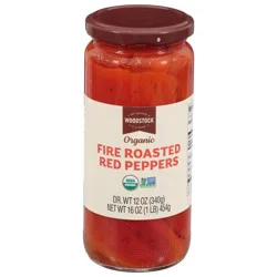Woodstock Organic Roasted Red Peppers - 16 oz