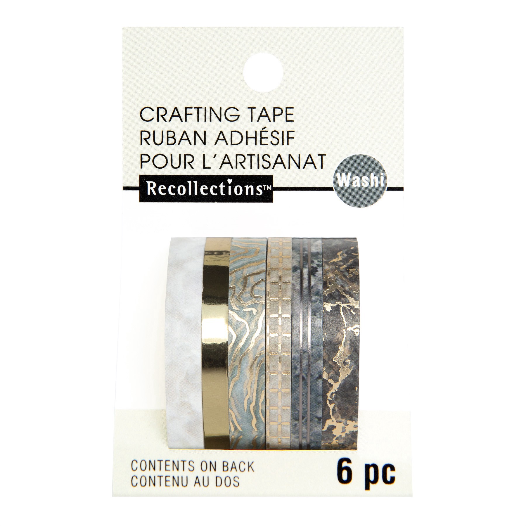 slide 2 of 4, Gray Marble Washi Tapes By Recollections, 6 ct