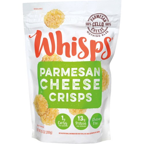 slide 1 of 1, Whisps® Parmesan cheese crisps, 9.5 oz