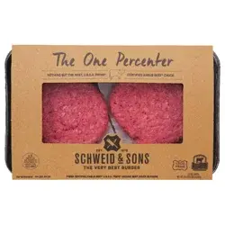 Schweid & Sons The One Percenter CAB Burgers, 4 Count