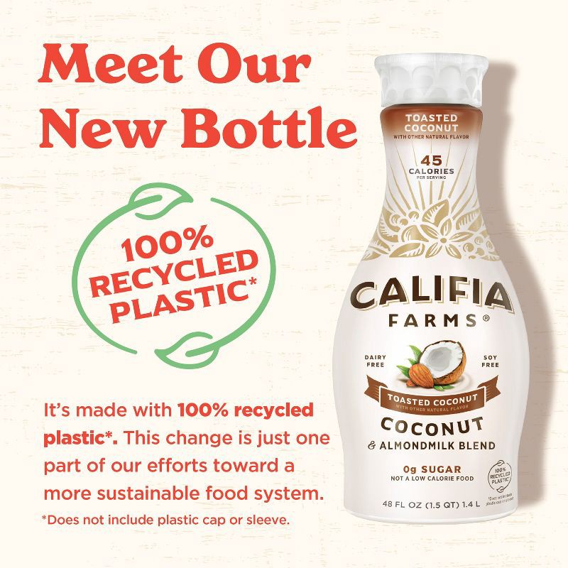 slide 2 of 6, Califia Farms Toasted Coconut Almond Milk - 48 fl oz, 48 fl oz