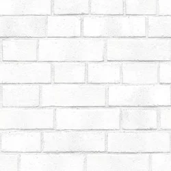 Textured Brick Peel & Stick Wallpaper White - Threshold™: Vinyl, Self-Adhesive, Classic Pattern, 27.5 Sq Ft Coverage