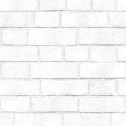 Textured Brick Peel & Stick Wallpaper White - Threshold™: Vinyl, Self-Adhesive, Classic Pattern, 27.5 Sq Ft Coverage