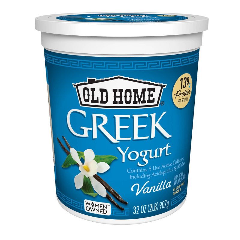 slide 1 of 4, Old Home Greek Vanilla Yogurt - 32oz, 32 oz